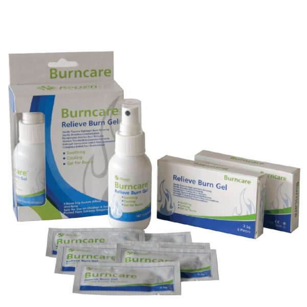 Burncare producten voor effectieve brandwondverzorging, inclusief brandwondengel, spray, kompressen en EHBO-kits.