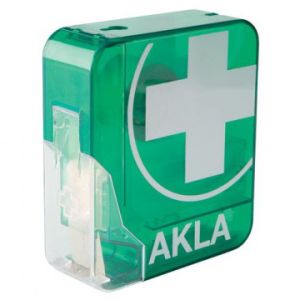 Akla pleisterdispenser inclusief huidskleurige pleisters aan de wand
