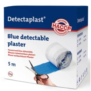 Detecteerbare pleisterrol 500x8 cm – blauw, HACCP geschikt
