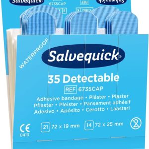 Salvequick Navulling Pleisterautomaat 35 Blauwe Pleisters Pak van 6 Navullingen