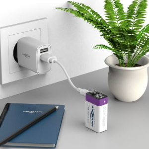 USB oplaadbare batterij 9V lithium-ion met USB-C kabel