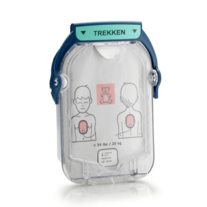 Voor kinderen jonger dan 8 jaar en lichter dan 25kg zijn speciale kinderelektroden te gebruiken.
